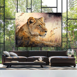 Lioness Beautiful Sunset 7 Wall Art