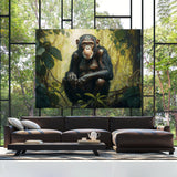 Monkey Chimpanzee Jungle 1 Wall Art