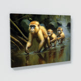 Monkey Family Forest 16 Wall Art