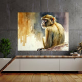 Monkey Watercolor Art 18 Wall Art