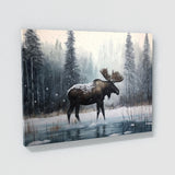 Moose Atmospheric Scene 18 Wall Art