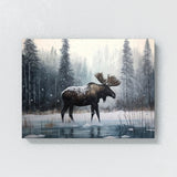 Moose Atmospheric Scene 18 Wall Art