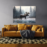 Moose Atmospheric Scene 18 Wall Art