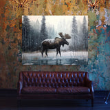 Moose Atmospheric Scene 18 Wall Art