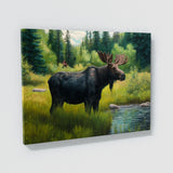 Moose Realistic Meadow 20 Wall Art