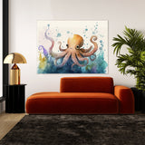 Octopus Cute Playful Ocean 5 Wall Art
