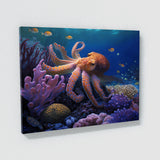 Octopus Realistic Coral Reef 3 Wall Art