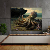 Octopus Shipwreck Realistic 9 Wall Art
