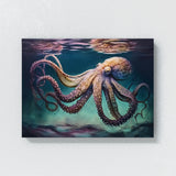 Octopus Swimming Ocean 1 Wall Art