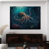 Octopus Underwater Scene 13 Wall Art