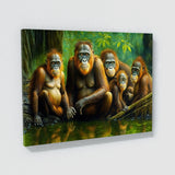 Orangutan Realistic Family 10 Wall Art
