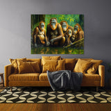 Orangutan Realistic Family 10 Wall Art