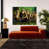Orangutan Realistic Family 10 Wall Art