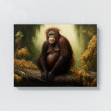 Orangutan Realistic Forest 1 Wall Art