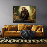 Orangutan Realistic Forest 1 Wall Art