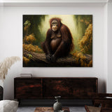 Orangutan Realistic Forest 1 Wall Art