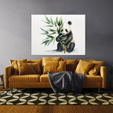 Panda Cute Bamboo 10 Wall Art