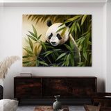 Panda Eating Bamboo 1 Wall Art