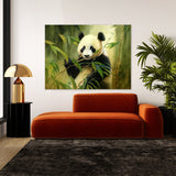 Panda Eating Bamboo 2 Wall Art