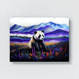 Panda In Meadow Landscape 38 Wall Art