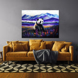 Panda In Meadow Landscape 38 Wall Art