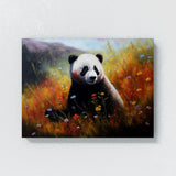 Panda Meadow Flowers 16 Wall Art