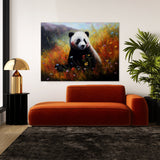 Panda Meadow Flowers 16 Wall Art