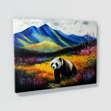 Panda Meadow Mountain 22 Wall Art