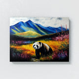 Panda Meadow Mountain 22 Wall Art