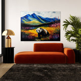 Panda Meadow Mountain 22 Wall Art