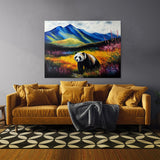 Panda Meadow Mountain 22 Wall Art