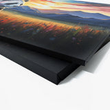 Panda Meadow Mountain Sunset 33 Wall Art