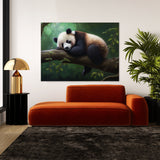 Panda Sleeping In Forest 9 Wall Art