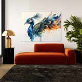 Peacock Abstract Feathers 7 Wall Art