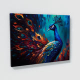 Peacock Modern Art Design 4 Wall Art
