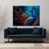 Peacock Modern Art Design 4 Wall Art
