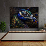 Peacock Realistic Details 26 Wall Art
