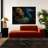 Peacock Realistic Details 27 Wall Art