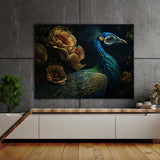 Peacock Realistic Details 27 Wall Art