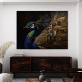 Peacock Realistic Feather 22 Wall Art