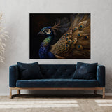 Peacock Realistic Feather 22 Wall Art