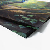 Peacock Realistic Forest 24 Wall Art
