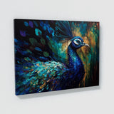 Peacock Vibrant Abstract 1 Wall Art