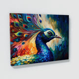 Peacock Vibrant Abstract 14 Wall Art