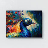 Peacock Vibrant Abstract 14 Wall Art