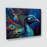 Peacock Vibrant Abstract 15 Wall Art