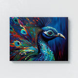 Peacock Vibrant Abstract 15 Wall Art