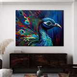 Peacock Vibrant Abstract 15 Wall Art