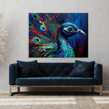 Peacock Vibrant Abstract 15 Wall Art