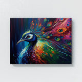 Peacock Vibrant Abstract 9 Wall Art